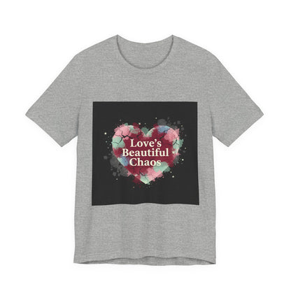 Love's Beautiful Chaos Tee | grunge heart shirt, distressed love tee
