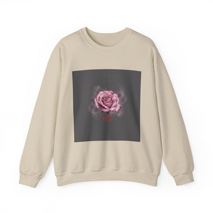 6 7 Valentine's Sweatshirt | Viral Gothic Rose Crewneck | 6 7 Meaning Dark Romance