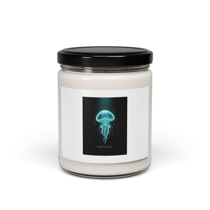 Bioluminescent Jellyfish Candle | Scented Soy Candle, Neon Deep Sea Aesthetic
