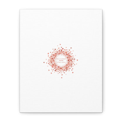 Tiny Heart Confetti Canvas | Matte Stretched Wall Art