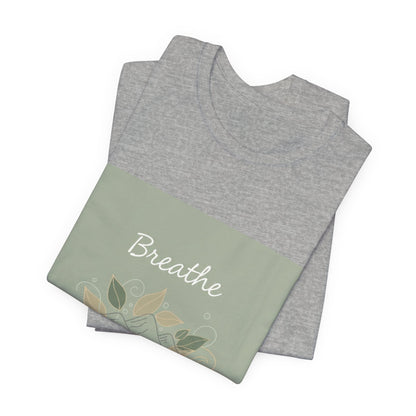 Breathe Leaf Line Tee | nature vibes, calming minimal