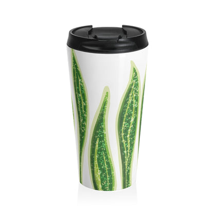 Snake Plant Pattern 15 oz Vacuum Insulated Stainless Steel Travel Tumbler