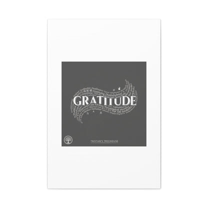 Gratitude Wall Art Matte Canvas | Tiny Treats, sweet uplifting print