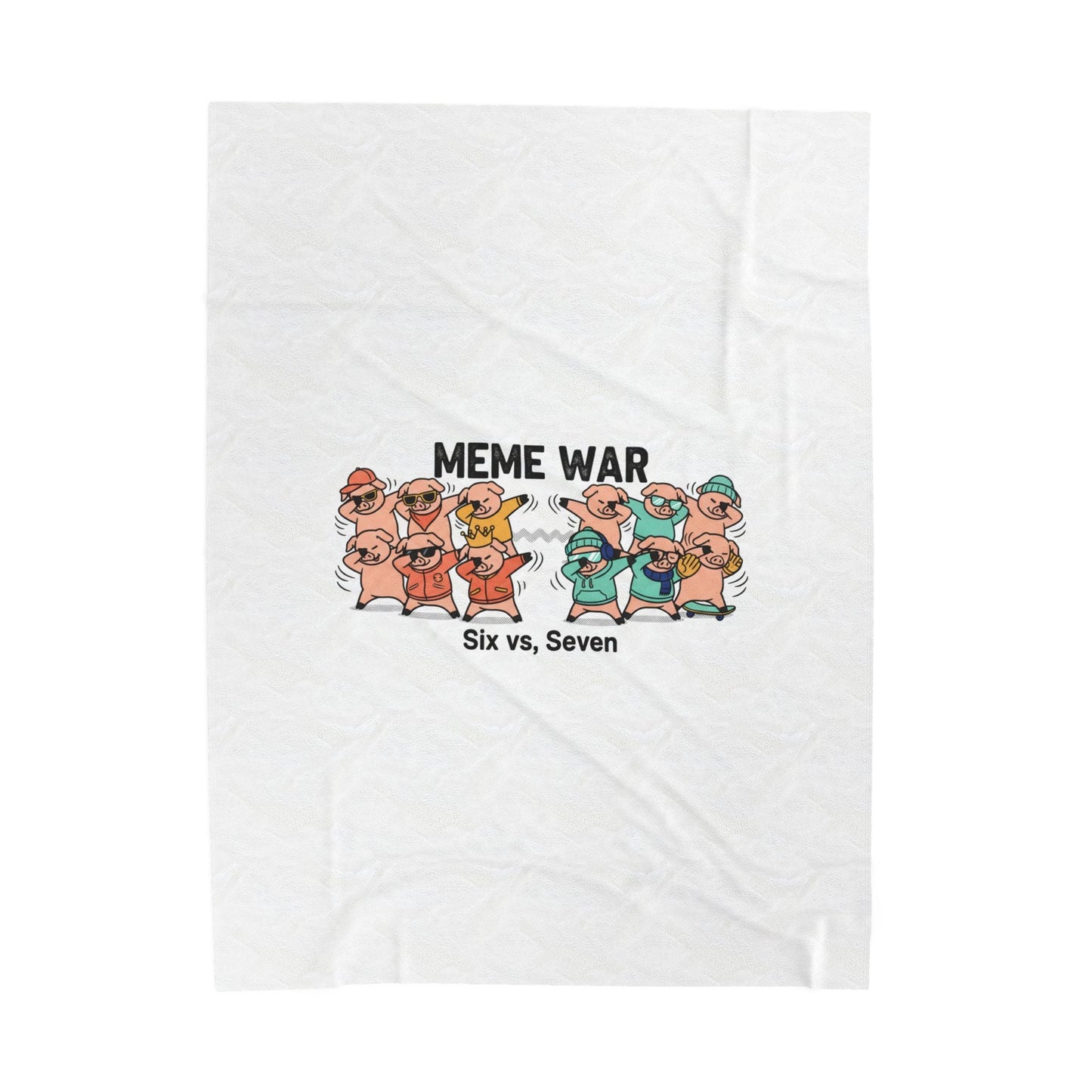 Meme War Plush Blanket | Disco Florals, Retro Paisley Throw
