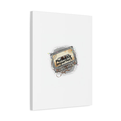 Perfectly Imperfect Cassette, Canvas Print | Analog Error, glitch art static