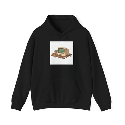 “Resolution Failed” Retro Computer Hoodie | resolution joke shirt, January burnout meme
