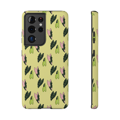 Alocasia Pattern Phone Case – Dual Layer Protective Cover