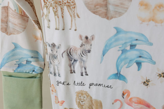 God's Little Promise Bamboo Footed Onesie Pajama