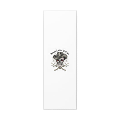 Honor Among Outlaws Canvas | Western Skull Art, Gothic Americana Desert Noir
