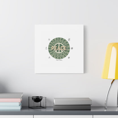 Peace doodle canvas | hand drawn sketch aesthetic, handwritten message