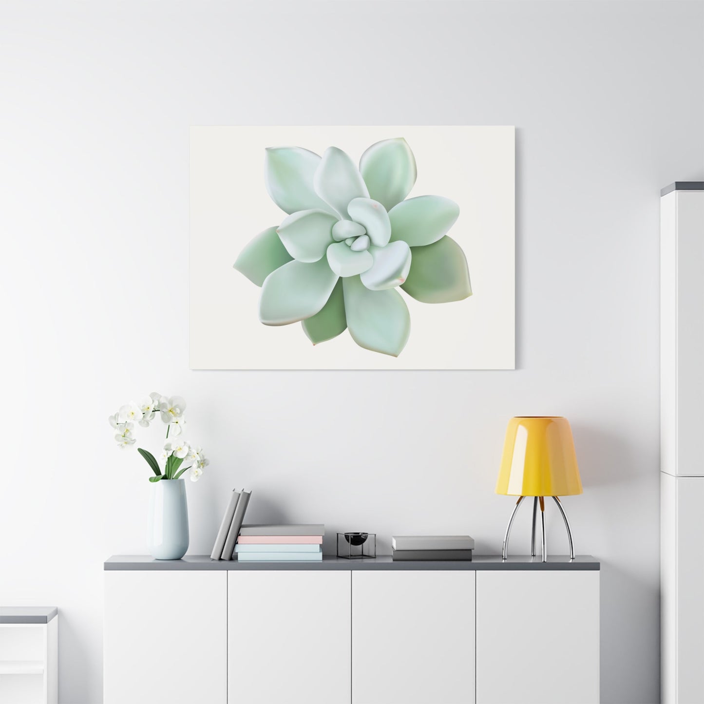 Pachyveria Haagei Succulent Canvas Print – Botanical Wall Art