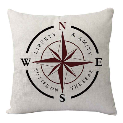 New Lighthouse Anchor Digital Printing Linen Pillowcase