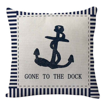 New Lighthouse Anchor Digital Printing Linen Pillowcase