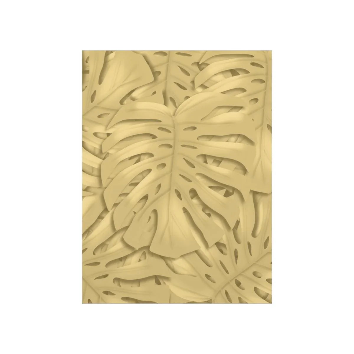 Golden Monstera Botanical Print – Unframed Wall Art