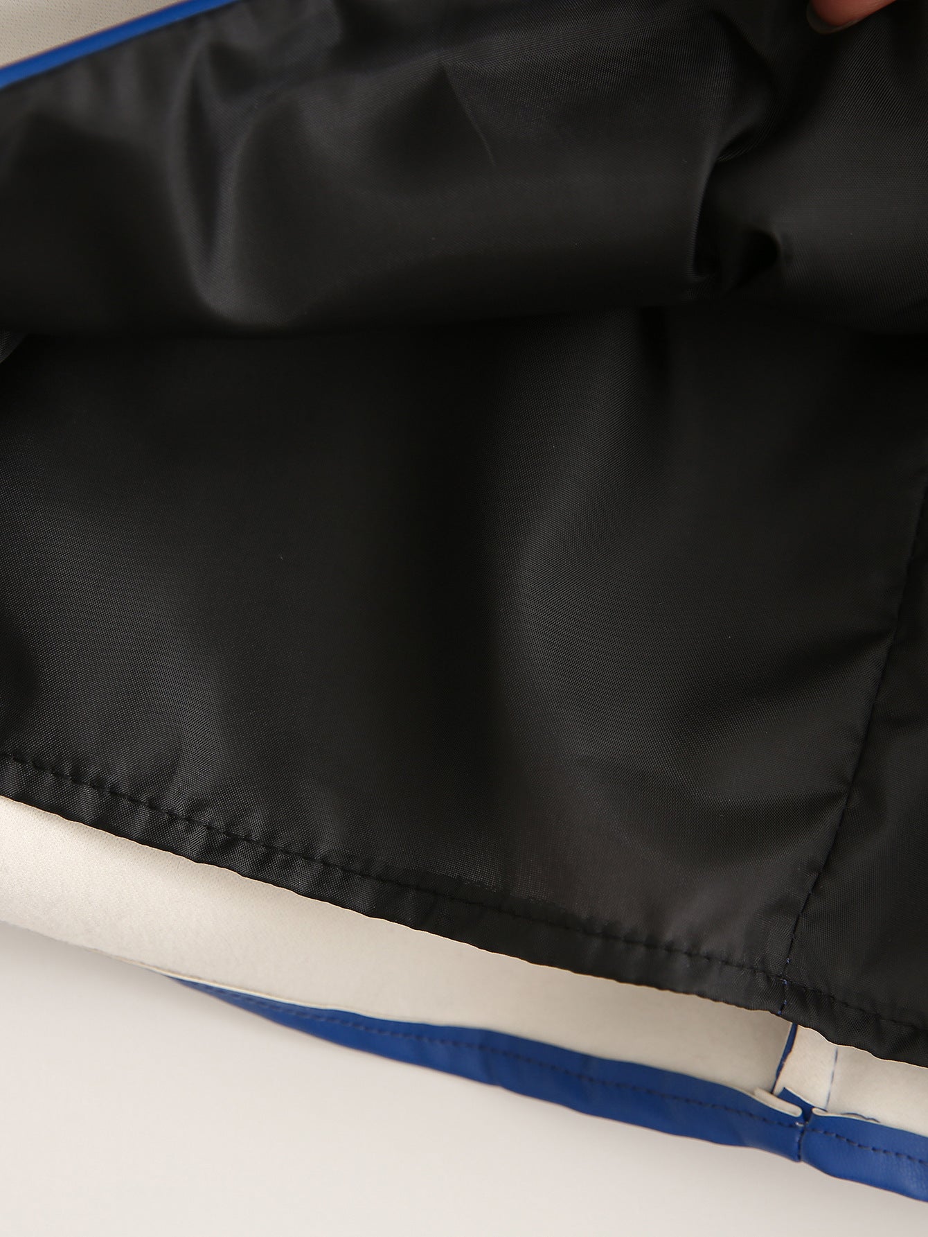 Royal Blue Knotted Hip PU Leather Skirt