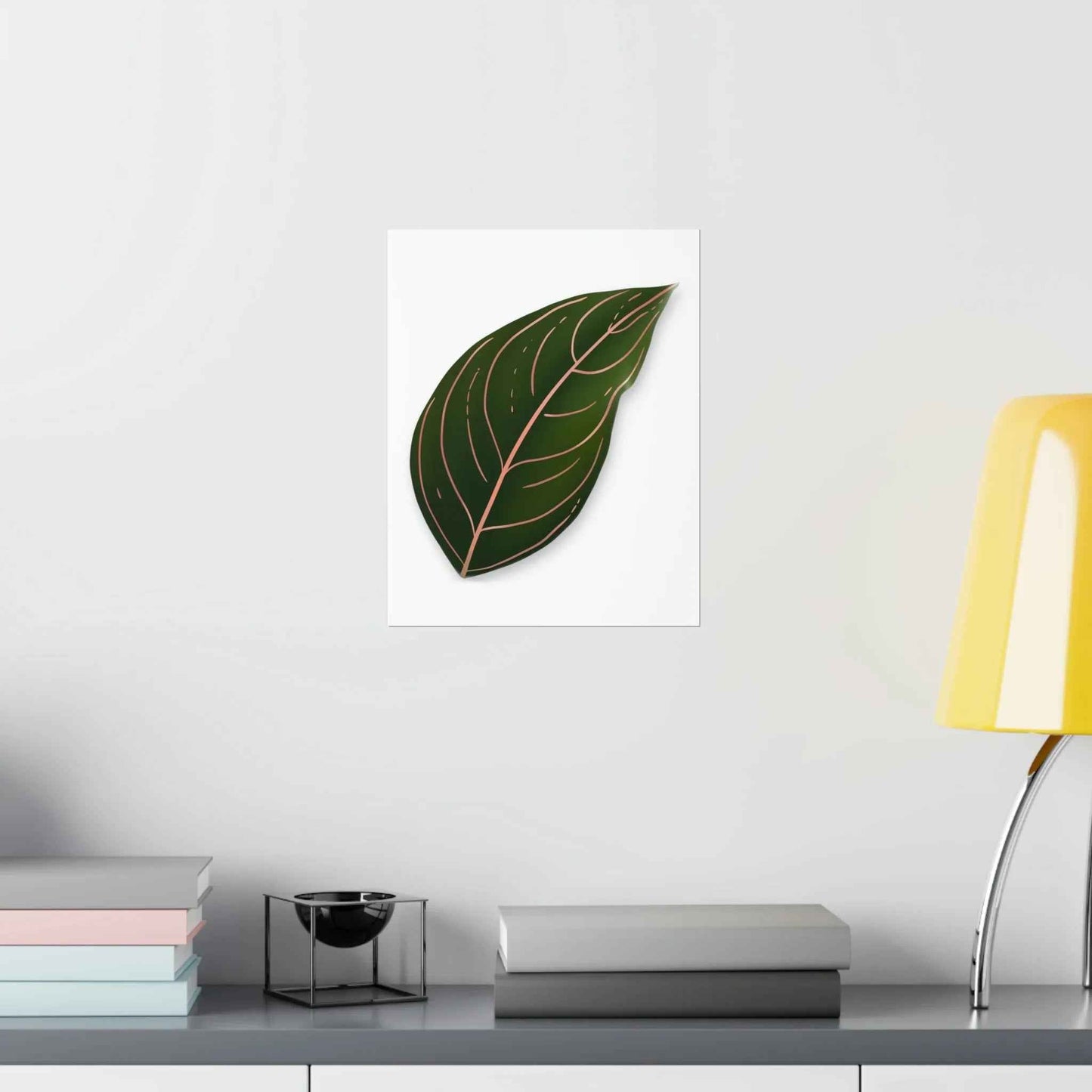 Aglaonema Rotundum Botanical Print – Unframed Wall Art