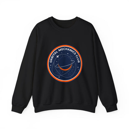 Orbital Mechanics Club Sweatshirt | mission patch, space science