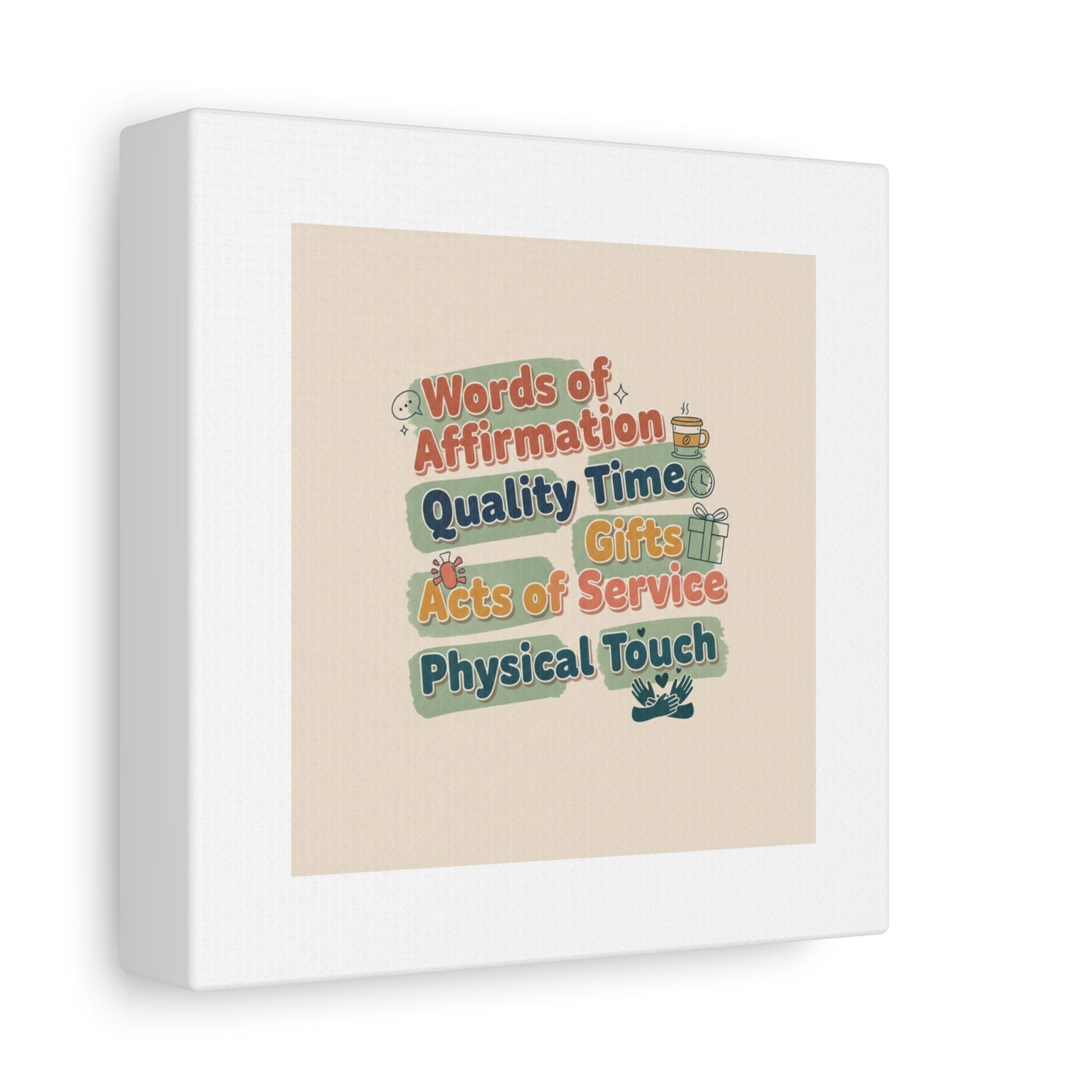 Love Languages List Matte Canvas Wall Art | love language meme, relationship humor