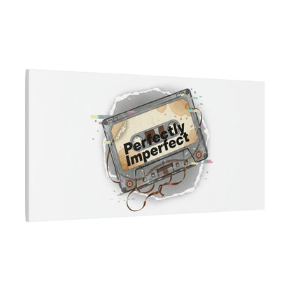 Perfectly Imperfect Cassette, Canvas Print | Analog Error, glitch art static