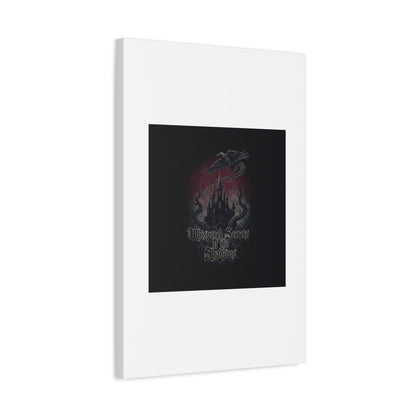 Whispered Secrets of the Shadows Castle Wall Art, Matte Canvas | Gothic Medieval Decor