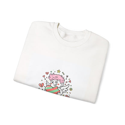 6 7 Weird Cupid Crewneck | Viral Valentine's Sweatshirt | Funny Quirky Love