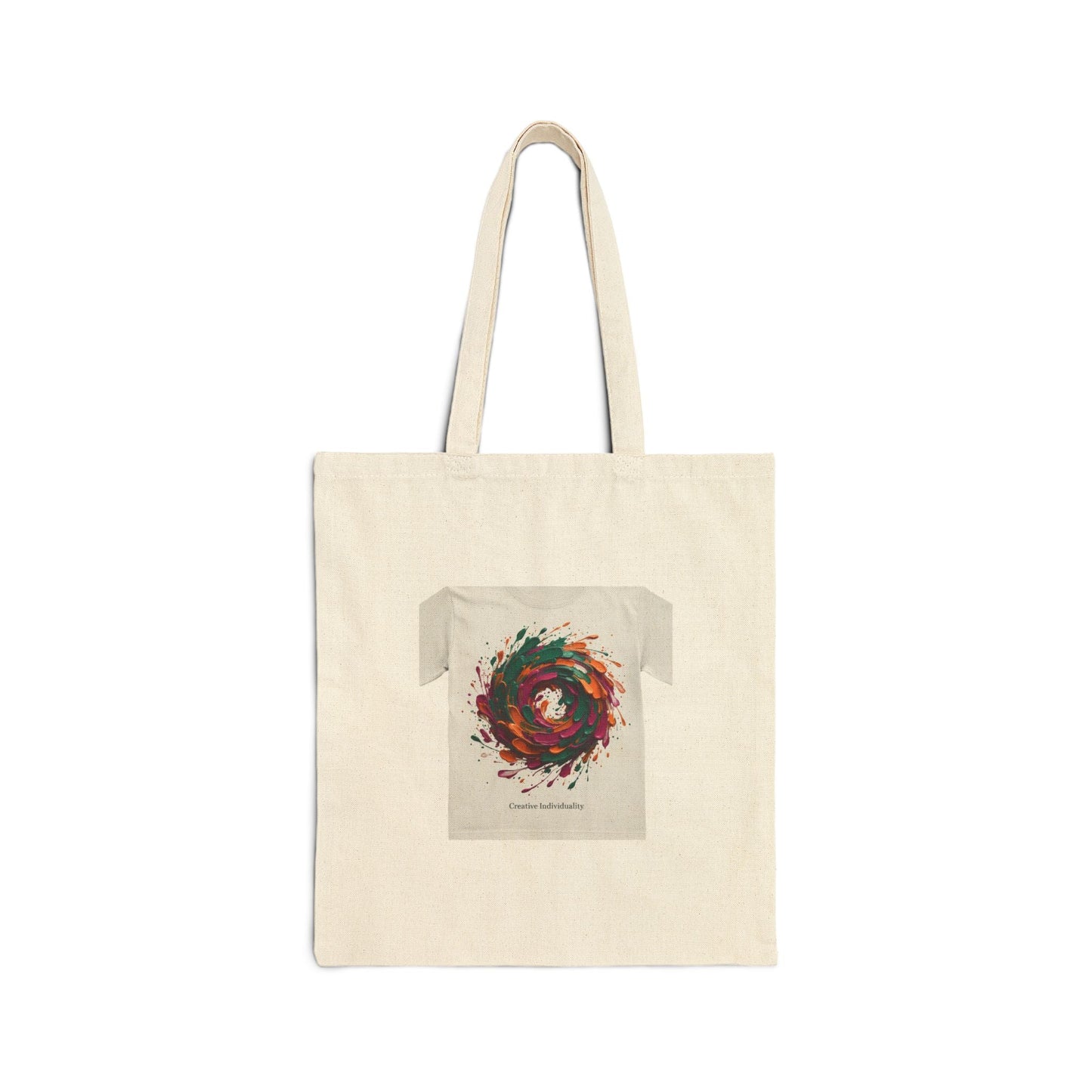 Painterly Abstract Floral Tote | Brushstroke Artsy Canvas