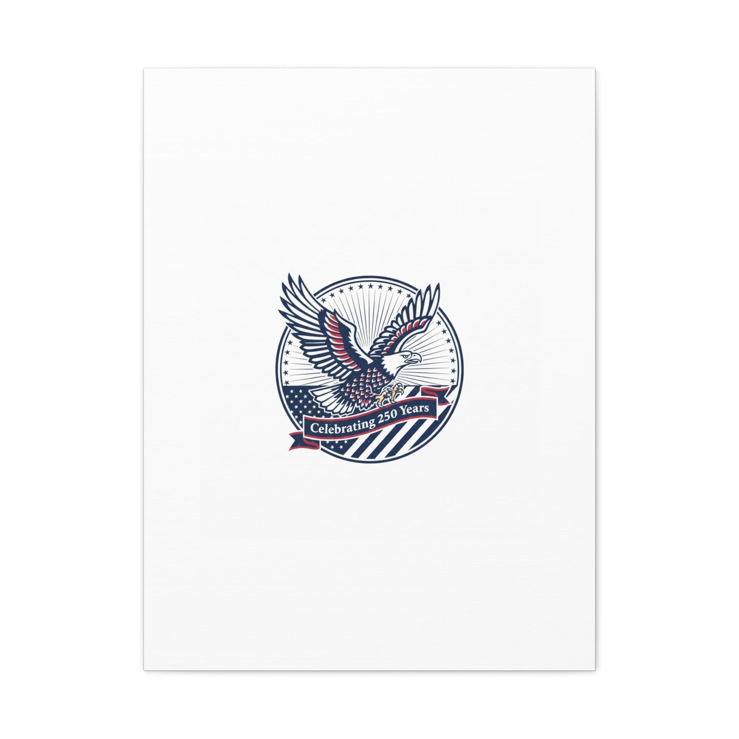 250th Anniversary Eagle Emblem Canvas | Semiquincentennial Americana
