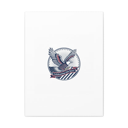 250th Anniversary Eagle Emblem Canvas | Semiquincentennial Americana