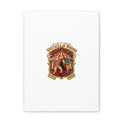 Spectacle of Wonder Circus Art Print, Canvas | Vintage Carnival Design