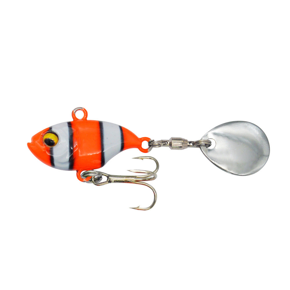 Metal Sea Fishing Iron Plate Lure Rotating Sequins