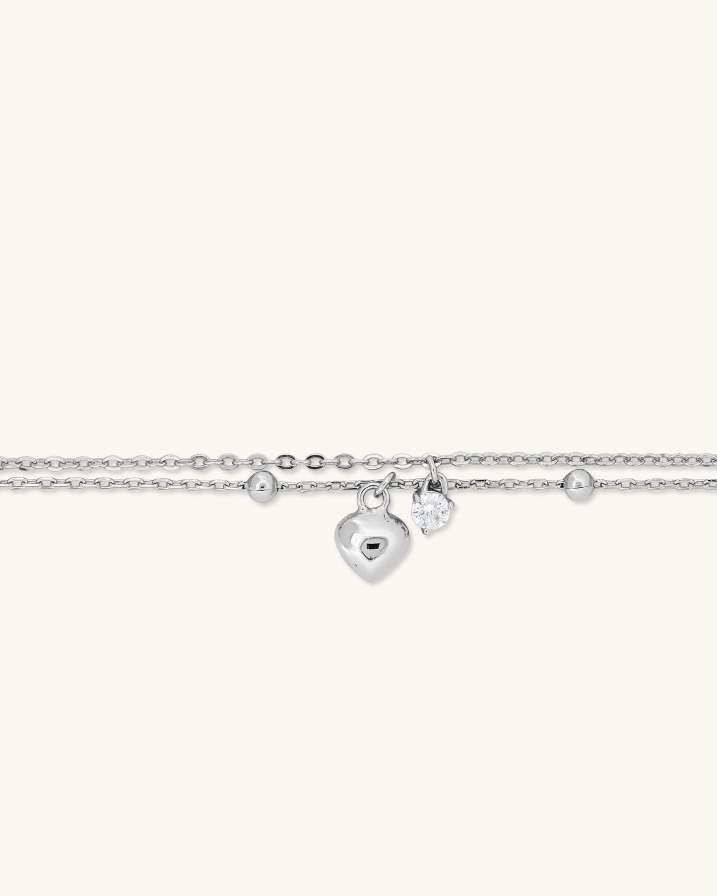 Double Dangling Heart Bracelet