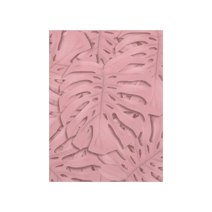 Soft Pink Monstera Botanical Print – Unframed Wall Art