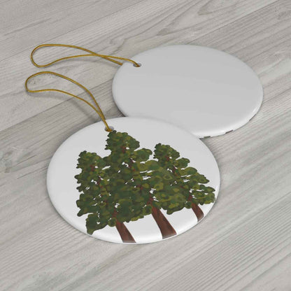 Coastal Redwood Ceramic Ornament