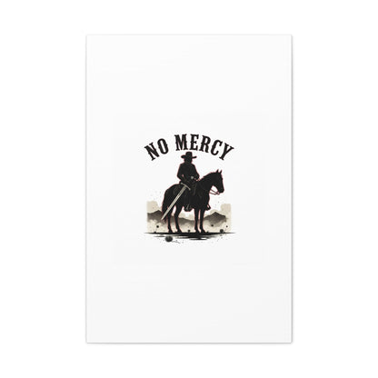 No Mercy Cowboy Skull Canvas | western skull art, gothic Americana
