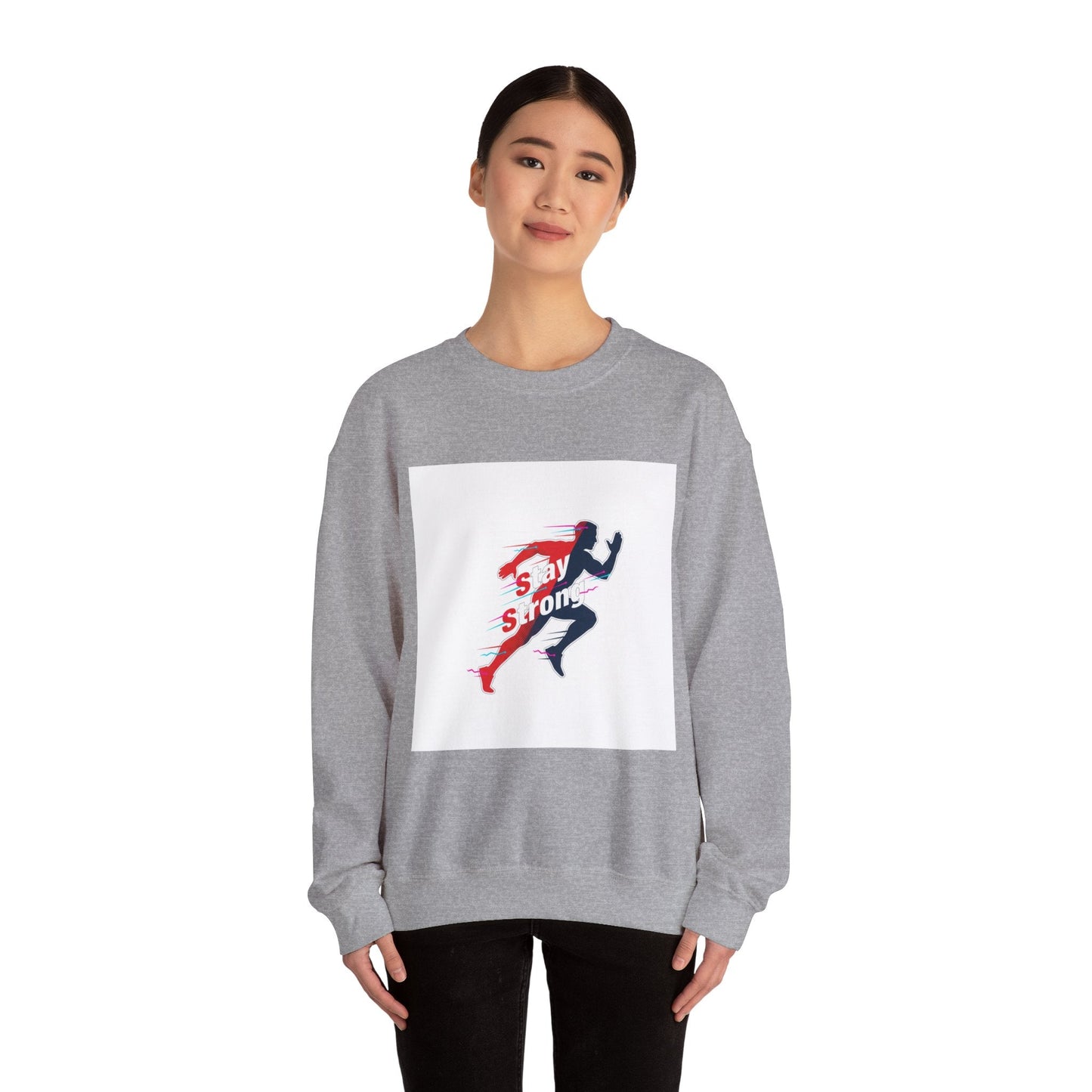 Stay Strong Runner Sweatshirt | Fitness Motivation, Activewear Workout