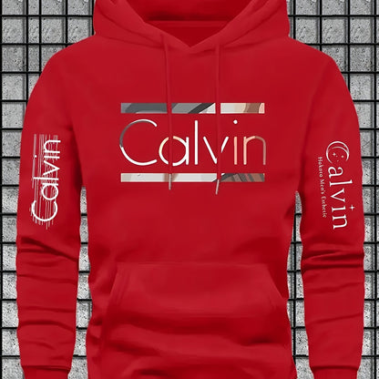 Mens Casual Versatile Hoodie Gal Letter Print