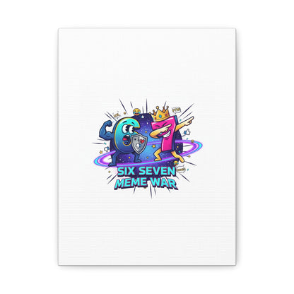Six Seven Meme War Canvas | Legendary Internet Battle Art, Viral Culture Wall Decor