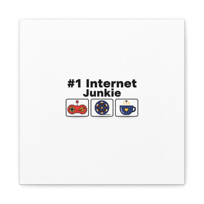 #1 Internet Junkie Matte Canvas | Top-List Ranking Poster