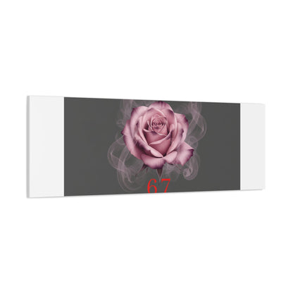 6 7 Valentine's Canvas | Viral Gothic Rose Wall Art | 6 7 Meaning Dark Romance