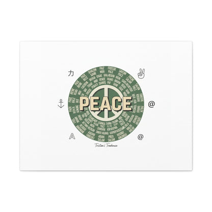 Peace doodle canvas | hand drawn sketch aesthetic, handwritten message