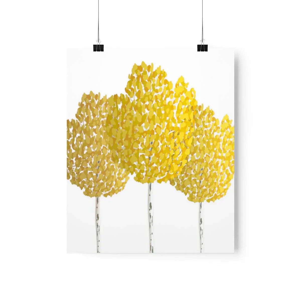 Fall Aspen Print – Unframed Wall Art