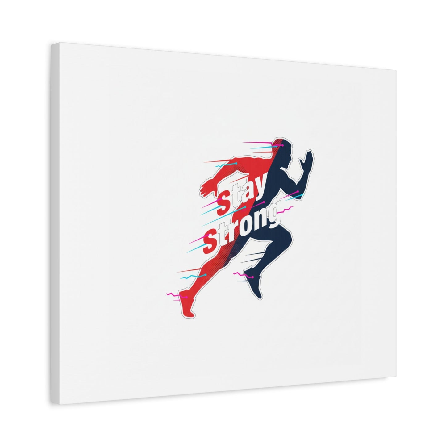 Stay Strong Runner Canvas | Fitness Motivation, Gym Wall Art