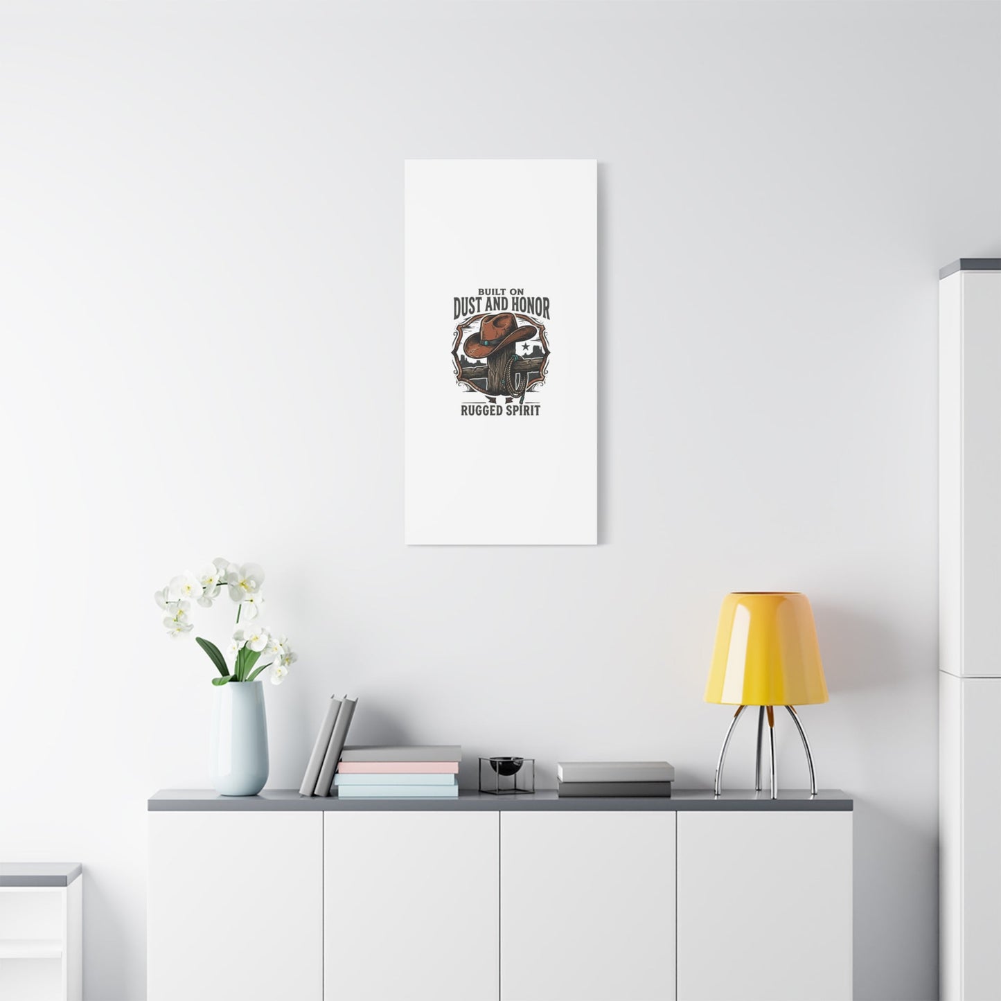 Built on Dust and Honor Canvas | Western cowboy, vintage Americana