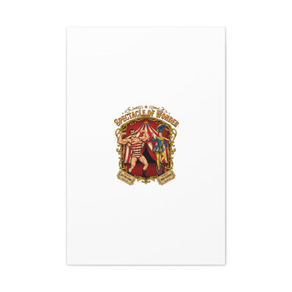 Spectacle of Wonder Circus Art Print, Canvas | Vintage Carnival Design