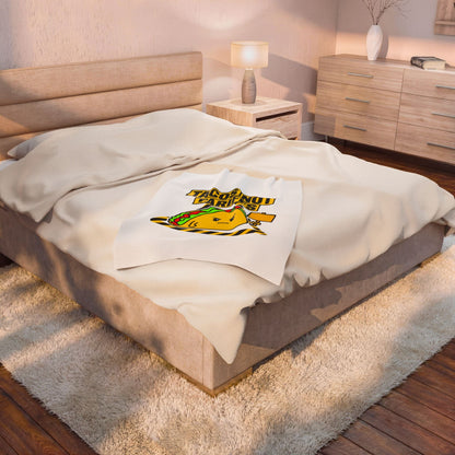 TACOS NOT TARIFFS Blanket | taco pun, protest typography