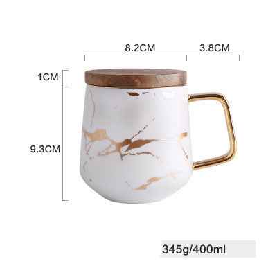Marbled Household Ceramic Coffee Mark Cup
