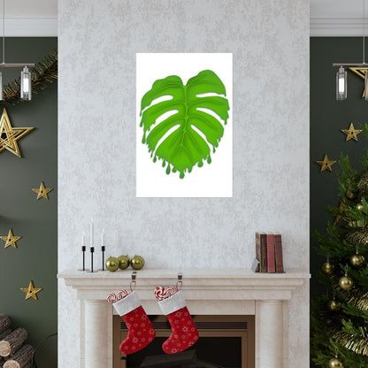 Melting Monstera Botanical Print – Unframed Wall Art