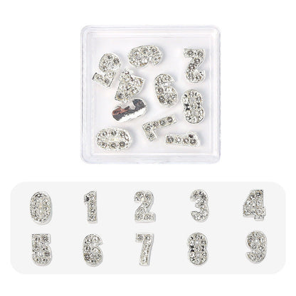 12 Constellation Nail Art Accessories Alloy