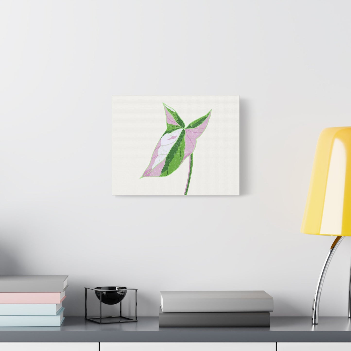 Syngonium Tricolor Canvas Print – Botanical Wall Art