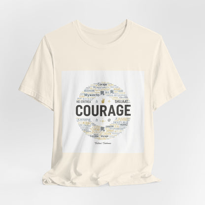 Courage Minimal Wordcloud Tee | Fresh-Start Minimalism, New Page Apparel